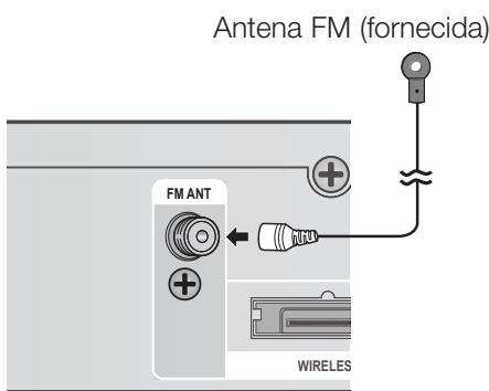 SAMSUNG HT-E5550WK - Conectando a antenna FM - 1