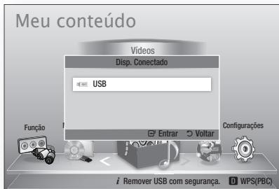 SAMSUNG HT-E5550WK - Reproduzindo um disposito de armazenamento USB - 3