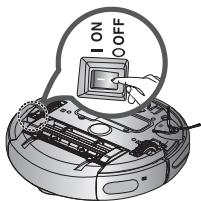 SAMSUNG VCR8874T3B - Spagnere sempre l'unità premendo il tasto di accensione posto sul fondo prima di effettuare la manutenzione del robot aspirapolvere. - 2