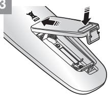 SAMSUNG VCR8874T3B - ■ Inserimento delle batterie nel telecomando - 3