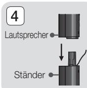SAMSUNG HT-F5530 - Zum Installieren der Laufsprecher auf dem Tallboy-Stand - 4