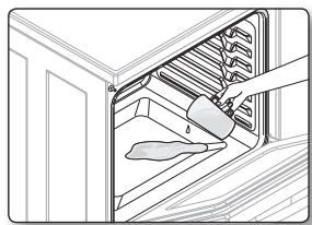 SAMSUNG NE599N1PBSR/AC - How to set the oven for steam-cleaning - 1