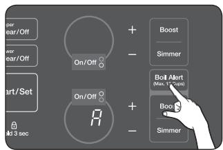 SAMSUNG NE599N1PBSR/AC - BOIL ALERT CONTROL (ONLY USE THE LARGEST BURNER) - 2
