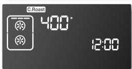 SAMSUNG NE599N1PBSR/AC - How to set the oven for convection roasting (single mode) - 3