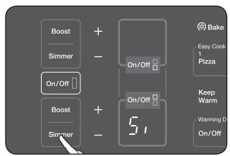 SAMSUNG NE599N1PBSR/AC - INDUCTION SIMMER CONTROL - 1