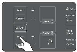 SAMSUNG NE599N1PBSR/AC - INDUCTION POWER BOOST CONTROL - 1
