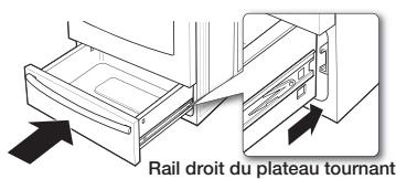 SAMSUNG NE599N1PBSR/AC - Comment remettre le tiroir chauffe-plat en place ? - 1