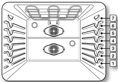 SAMSUNG NE599N1PBSR/AC - Oven rack positions (single mode) - 1