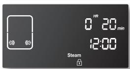 SAMSUNG NE599N1PBSR/AC - How to set the oven for steam-cleaning - 3