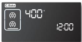SAMSUNG NE599N1PBSR/AC - How to set the oven for convection baking (single mode) - 3