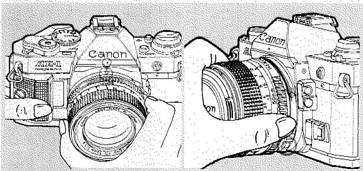 CANON AE-1 PROGRAM - Montage de l'objectif - 5