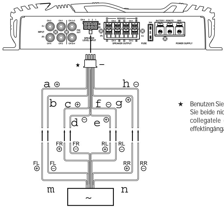 ALPINE MRV-F303 - - Laufsprechereingang-Kabel-System (4-Kanal System)/Sistema dei cavi di entrata dell'altoparlante (Sistema a 4 canali)/System med signaler matade over hogeitalarkablar (4-kanalssystem) - 1