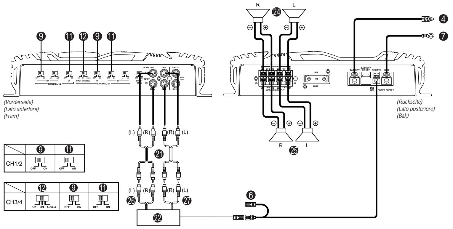 ALPINE MRV-F409 - REKOMMENDERAD HÖGTALARANSLUTNING - 3