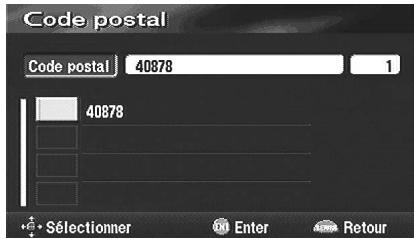 ALPINE NVD-V003-SPACE-VER-SPACE-3-00- - Recherche d'une destination à partir du code postal - 2