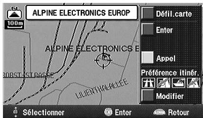 ALPINE NVD-V003-SPACE-VER-SPACE-3-00- - Numérotation automatique à partir d'un point mémoire - 1