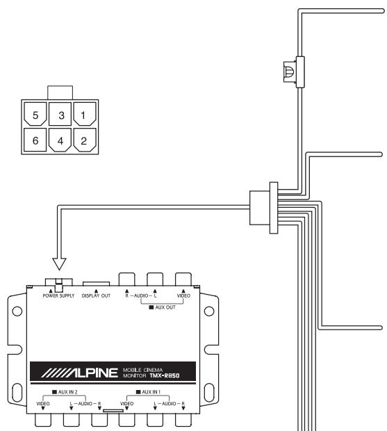 ALPINE PKG-850P - Connexions d'alimentation - 1
