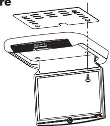 ALPINE PKG-850P - Installation du support et de la bague de garniture - 1
