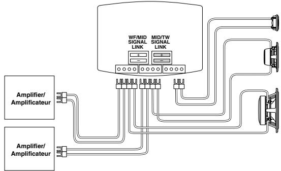 ALPINE SPX-Z18M - Connection Example 2 / Example de connexion 2 - 1