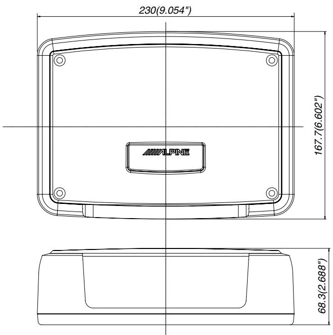 ALPINE SPX-Z18M - Network dimensions/Dimensions du circuit - 1
