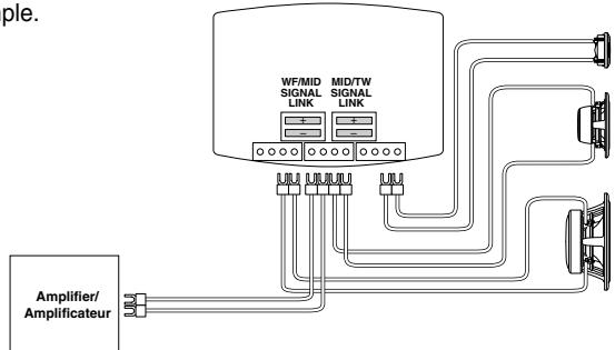 ALPINE SPX-Z18M - Connection Example 1 / Example de connexion 1 - 1