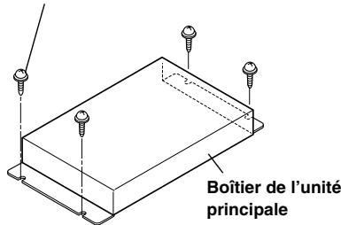 ALPINE TME-M860 - Installez l'unité sur le plancher à l'aide des vis hexagonales à tête flasque (M4 × 14). - 1