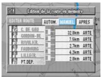 ALPINE NVE-N055-SPACE-SERIES-SPACE-CD-ROM-SPACE-SOFTWARE - Le nouvel itinéraire est calculé et l'écran de confirmation apparait. si le nouvel itinéraire est bon, sélectionnez "valider" et appuyez sur en-ter. - 2