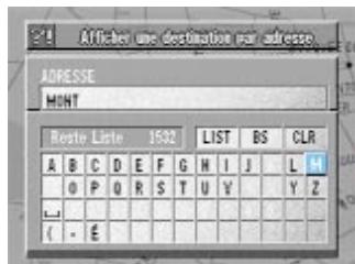 ALPINE NVE-N055-SPACE-SERIES-SPACE-CD-ROM-SPACE-SOFTWARE - Recherche d'un centre d'intérêt selon l'adresse - 6