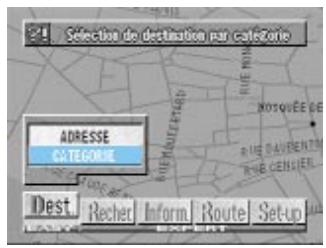 ALPINE NVE-N055-SPACE-SERIES-SPACE-CD-ROM-SPACE-SOFTWARE - Recherche d'une destination selon la catégorie (mode élémentaire) - 4