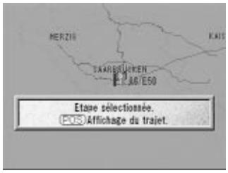 ALPINE NVE-N055-SPACE-SERIES-SPACE-CD-ROM-SPACE-SOFTWARE - Appuyez sur la touche ROUTE. la recherche d'itinéraire commence. - 2