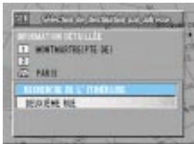 ALPINE NVE-N055-SPACE-SERIES-SPACE-CD-ROM-SPACE-SOFTWARE - La liste des noms de rue apparait. sélectionnez le nom de rue souhaité puis appuyez sur ENTER. - 4