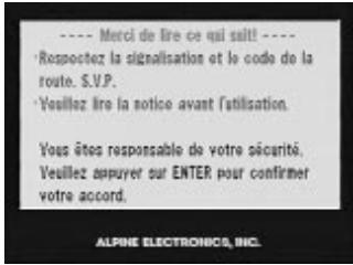ALPINE NVE-N055-SPACE-SERIES-SPACE-CD-ROM-SPACE-SOFTWARE - Mise sous et hors tension de l'écran - 6