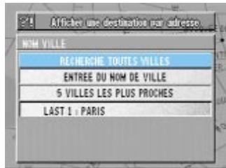 ALPINE NVE-N055-SPACE-SERIES-SPACE-CD-ROM-SPACE-SOFTWARE - Recherche d'un centre d'intérêt selon l'adresse - 5