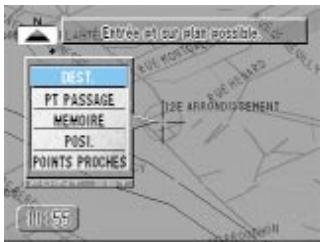 ALPINE NVE-N055-SPACE-SERIES-SPACE-CD-ROM-SPACE-SOFTWARE - Recherche d'une destination — entrée de la latitude et de la longitude — - 4