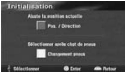 ALPINE NVE-N077P-PS SOFTWARE - Initialisation après le changement des pneus - 4