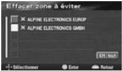 ALPINE NVE-N077P-PS SOFTWARE - Suppression des zones à éviter - 4