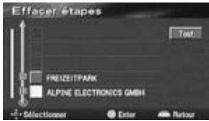ALPINE NVE-N077P-PS SOFTWARE - Suppression de destinations - 4