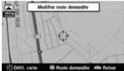 ALPINE NVE-N077P-PS SOFTWARE - Modification de routes demandées déjà définies - 2