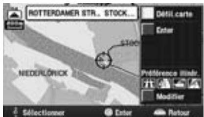 ALPINE NVE-N077P-PS SOFTWARE - Recherche par défilament de la carte affichée - 4