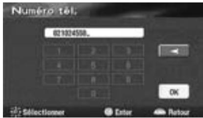 ALPINE NVE-N077P-PS SOFTWARE - Recherche à partir d'un numéro de téléphone - 4
