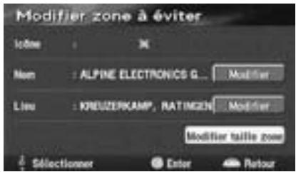 ALPINE NVE-N077P-PS SOFTWARE - Modification des zones à éviter - 5