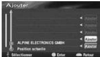 ALPINE NVE-N077P-PS SOFTWARE - Ajout de destinations - 2