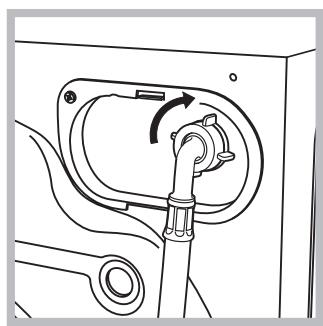 HOTPOINT-ARISTON EXT 1400 - Connecting the water inlet hose - 2