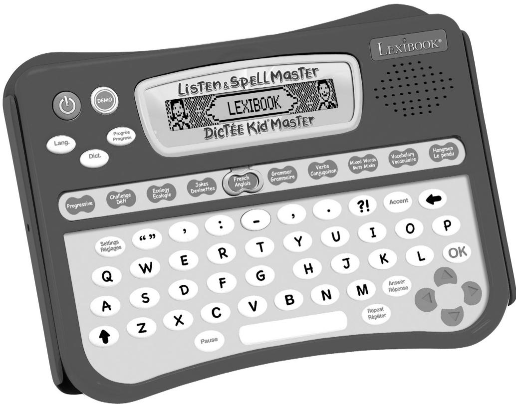 LEXIBOOK DC510I1 DICTEE KID MASTER LISTEN AND SPELL MASTER - Dictée Kid® Master Listen &amp; Spell Master - 1