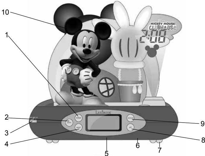 LEXIBOOK RP500MCH MICKEY MOUSE CLUBHOUSE - Radio réveil projecteur mickey mouse clubhouse - 2