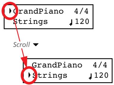 KORG C520 - Selezionare una variazione del suono Layer - 1