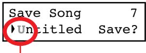 KORG C520 - By choosing the Save Song command - 1