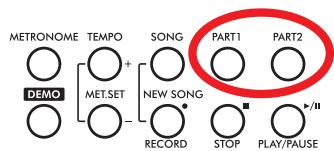 KORG C520 - Modifier le tempo du morceau - 1