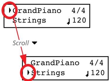 KORG C520 - Selecting a variation of the Layer sound - 1