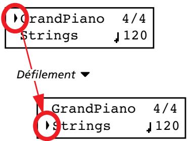 KORG C520 - Sélectionner une variation du timbre layer - 1