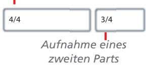 KORG C520 - Schritt: Aufnahme eines zweiten Parts - 1